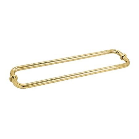 Cr Laurence Unlacquered Brass 18-in BM Series Back-to-Back Tubular Towel Bars with Metal Washers BM18X18ULBR